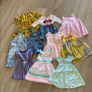 COPY - Toddler Dress/Overall Bundle (10pcs) - sz 2T